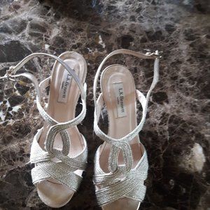 LK Bennett Gold Wedges Size 8